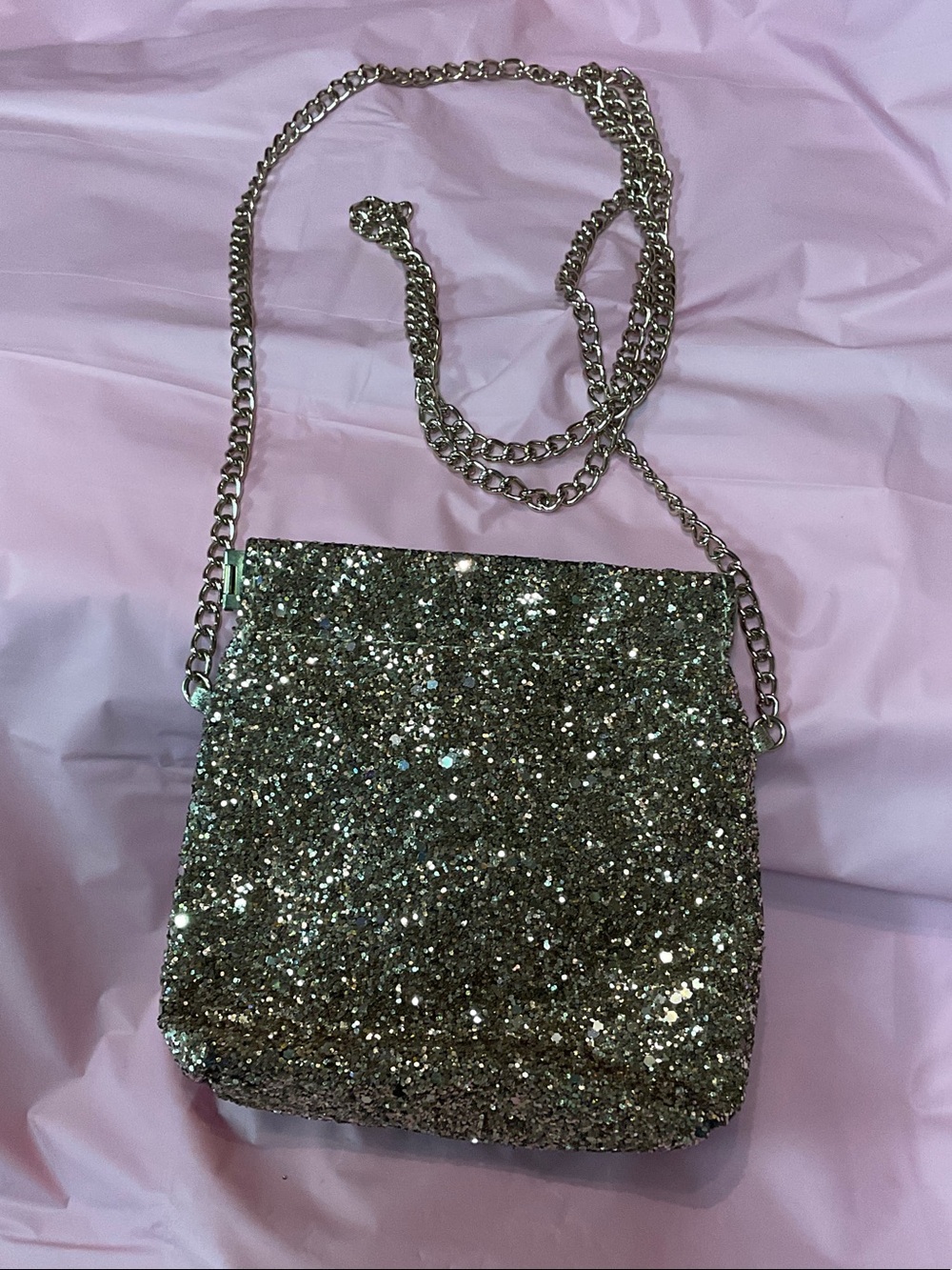 Old Navy gold  Glitter Chain Crossbody
